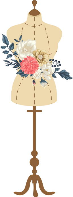 Dress Form with Flowers